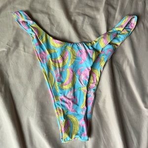 Grey Bandit Bikini Bottoms High Cut Size L